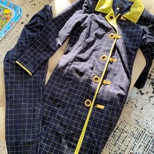Anna Sui Suede Checker Jacket and Pant set